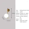 Wall Lamp Indoor LED For Bedroom G9 Bulb Modern Glass Lights Bedside Aisle Corridor Surface Mounted Sconce