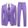 Men's Suits Red Men 3 Pieces Complete Set (Jacket Vest Pants) Party Dress Tuxedo 6XL Single Breasted Prom Blazer Stage Costume