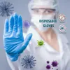 With Box Nitrile Gloves Black 100pcs lot Food Grade Disposable Work Safety Gloves for Cleaning Nitril Gloves Powder S M L 2013099