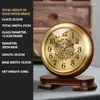 Zegary stołowe 1PC z litego drewna mosiężne mosiężne Mantel Dekoracja zegara tabletek vintage biurko do domu