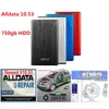 2021 Alldata Новейшая версия 10 53 и ATSG Vivid Repair Car Data in 750GB HDD Hard Disk254W