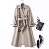 Trench da donna Trench doppiopetto coreano da donna Giacche casual con coulisse Donna Mountaineeri Soprabito Giacca a vento lunga 230726