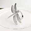 Storage Bags 12 Pcs Dragonfly Napkin Rings Zinc Alloy Buckle Silver Ring For El Wedding Holiday Table Decoration