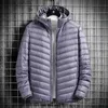 Parkas Masculino Down Parkas Masculino Primavera Inverno Casacos Acolchoados Novo 90% Pato Branco Jaqueta Embalável Ultra Leve Masculino Moda Coreana Puffer Coat G220930 Z230727