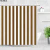 Shower Curtains Black and White Striped Shower Curtains Creative Geometric Bath Curtain Modern Minimalist Fabric Bathroom Accessories Decor Sets 230727