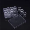 Durchsichtige Kunststoffperlen-Aufbewahrungsbehälter-Set, Diamant-Malerei-Zubehörbox, transparente Flaschen mit Deckel für DIY-Diamantnägel, T2001042101