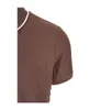 Мужские рубашки Polo Summer Loro Piana Business Casual Brown с коротким рукавом футболки