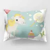 Cushion/Decorative Home Bedroom Decor Car Rectangular Cushion Cover Fresh Cute Unicorn Long case Living Room Decor