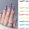 Nail Gel 12 Colors Art Graffiti Pen Waterproof Drawing Marker Set Wave Stripe Abstract Lines Brush Manicure Supplies Tool SAGB 230726