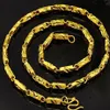 n298-50cm Length18K Gold Filled Cool Curb Cuban Link Chain Men Necklace 4 5mm184w