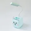 Candeeiros de mesa Candeeiro de livro pequeno Abs Apontador de lápis Bonito Desenho animado Carregamento USB Ferramentas domésticas Luz 400mah Estudante 2023 Ferramenta de iluminação