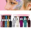 Body Glitter Mild Liquid Eyeshadow Gel Festival Set di bellezza cosmetica per capelli guance e 230726