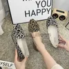 Dress Shoes 2020 New Autumn Women Slip On Flats Shoes Leopard Print Shoes Casual Single Shoes Ballerina Girls Big Size Shallow Mouth Shoes J230727