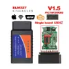 OBD2 ELM327 V1 5 Bluetooth WIFI Strumento diagnostico per auto ELM 327 OBD Lettore di codice Chip PIC18F25K80 Lavoro Android IOS Windows 12V Car239o