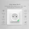 Smart Power Plugs Avoir Zigbee Smart Wall Socket WiFi Connect French Plug White 16A Voice Control Tuya Smart Life App مع Home Alexa HKD230727