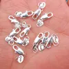 Bracelets 2/10/20/50/100p Sier Plated Universal Basic Copper Lobster Clasp Link Chain Bracelet Wholesale Jewelry Making 5*10+8mm