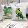 Kudde/dekorativt anpassningsbart kast täcke heminredning soffa dekorativ täckning tropisk fågel flamingo djur växt kudde täckning