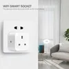 Smart Power Plugs 16A/20A WIFI Wireless Control Smart Plug With Alexa Assistant Energy Monitoring Smart Sockets With Timer CE ROHS HKD230727