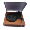 Haut-parleurs portables Gramophone portable Tourne-disque Vintage Classic Turntable Phonographe avec haut-parleurs stéréo intégrés R230727