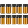 1ml 2ml 3ml mini amber glass assent quengents قابلة لإعادة التعبئة زجاجة زجاجة بنية قوارير مع CAP171F