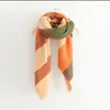 Sjaals 80 cm 200 cm herfst en winter dames mode multi-kleuren gestreepte sjaals zachte solide dame sjaals