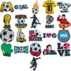 Shoe Parts Accessories Favorite Sport Football Themed Decorations Charms For Clog - Perfect Alligator Jibtz Bubble Slipper Sandals Dro Otm7C