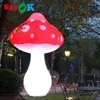 SAYOK 2.5m Inflatable Mushroom Ground Lighting Inflatable Mushroom Model with Led Light for Event Wedding Party Decoration