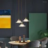 Pendant Lamps Nordic Design Brass Glass Lights Restaurant Dining Room Kitchen Light Fixtures LED E27 Bedroom Bedside Porch Aisle Bar