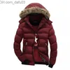 Chaquetas para hombre Chaquetas para hombre EN invierno Cuello de piel con capucha gruesa Parka Abrigos para hombre Ropa para hombre acolchada informal 6XL 7XL SA748 230107 Z230727