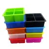 Bar Tools Silicone Ice Square Formar Dust Proof Cover Ice Tray Large Capacity Square Ice Cube Mold Mix Colors ll