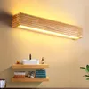 Wall Lamp Minimalist Wood Led Lamps For Living Room Hallway Bedroom Bedside Lights Indoor Lighting Fixture Home Decoration