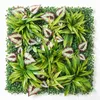 Fiori decorativi 50 50 cm Simulazione Muschio Erba Pannello murale Terrario Siepe Sfondo Verde artificiale Pannelli di recinzione per micro paesaggio