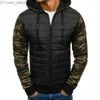 Parkas masculinas Down Roupas chinesas masculinas para homens Casaco de inverno casual moda camuflagem homem jaqueta quente com capuz Parka tamanho grande S-3XL Z230727