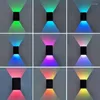 Applique murale télécommande lumière LED intérieur RGB couleurs applique aluminium haut et bas pour salon