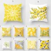 Yastık/Dekoratif Modern Basit Sarı Çiçek Kılıfı Ev Çekyesi Kılıf Lomber Kılıf Yastık Lomber R230727
