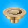 Other Bath & Toilet Supplies 10 CM Brass Round Floor Drain Cover Shower Waste Drainer Grate Gold263z