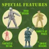 Giocattoli di trasformazione Robot ViiKONDO Army Men Toy Action Figure Green vs Tan Soldier WWII Troop US UK Japan German Battle Bandiere militari Wargame Boy Gift 230726