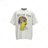 U1C3 T-shirty T-shirty High Saint Michael Wash Old Short Rleeve Fashion Vintage Para T-shirt Men03b5