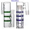 hookahs Glass Bong perc 3 layers ash cather Bong With Titanium Nail Smoking Accessories Glass Oil Burner Pipe Water Bongs