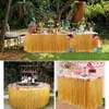 Feestdecoratie Tafelrok Tropisch stro DIY Hawaiiaanse bloemen en planten Strandbloem Bruiloft Decor Benodigdheden315E