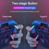 Game Controllers Joysticks DL88 6 Trigger Mobile Game Controller 6 Finger Aim Trigger Fire Buttons L1R1 Shooter Sensitive Joystick For IOS Android Game x0727