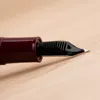 噴水ペンMajohn P136 Metal Copper Piston Resin Fountain Pen 20 Ink Windows Effmflat nib Office School Supplies Ink Writing Gift Pen 230727