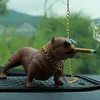 Bully Pitbull Carro Simulado Cachorro Bonecas Enfeites Pingente Automóveis Decoração Interior Enfeites Brinquedos Presentes Acessórios Para Carros259Y