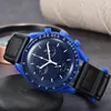 Bioceramic Planet Moonswatch Men's Watches Full Function Quarz Chronograph Designer Watch Mission to Mercury 42mm Luxury Watch Limited Edition Armswatches 2023