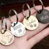 Custom Dogs Supplies Hundenamen-ID-Tag-Halsbandzubehör, personalisierte gravierte Halskette für Hundeanhänger aus Edelstahl für Haustiere L230620