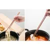 Bacchette 1 Paia 32-42cm Lunghezza Lunga Frittura Utensili da cucina Bastoncini di noodle Allunga Pentola Cottura in legno Riutilizzabile