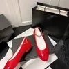 Chaussures de créateurs Paris marque Designer noir Ballet plat femmes printemps matelassé en cuir robe de ballet de luxe