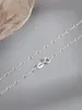 2023 nouveau collier d'épissure de bague en argent Sterling S925 pour collier de chaîne de clavicule polyvalent pour femmes, petit bijoux créatifs de conception