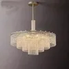Amerykańskie luksus K9 Crystal żyrandole europejskie okrągłe lśniący wisiorek światła żyrandolowe oprawienie domu dom wewnętrzny jadalnia salon sypialnia duże lamparas luminarias