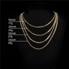 Hip Hop 3mm Classic Franco Chain Stainless Steel Curb Men Necklaces Chokers for Women Jewelry Gift